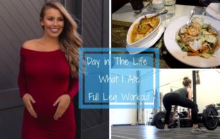 Full Leg Workout + What I Ate - 28 Weeks Pregnant (Brittany Lesser)