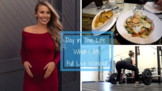 Full Leg Workout + What I Ate - 28 Weeks Pregnant (Brittany Lesser)