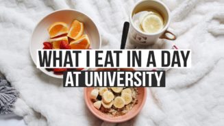 WHAT I EAT IN A DAY - UNIVERSITY 2017 (Emmy Rosam)