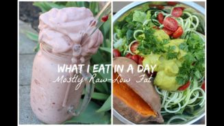 What I Eat in a Day - Mostly RAW, Low Fat + CALORIES (The Vegan Solution)
