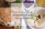 What We Eat in a Week - Easy Healthy Lunch Ideas for Family (Farmhouse on Boone)
