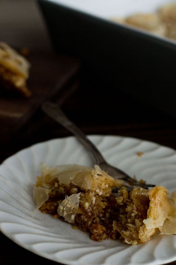 Almond Rosewater Baklava via Sift & Whisk