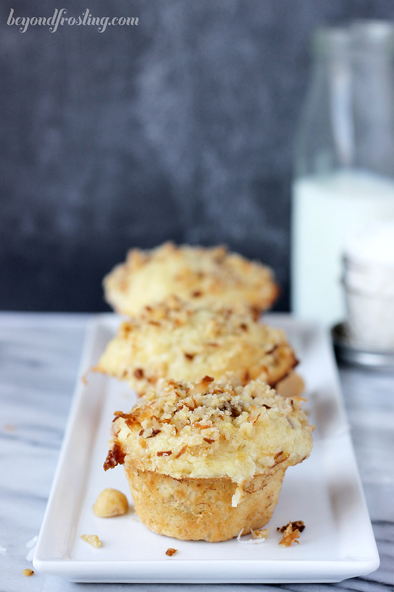 Pineapple Coconut Banana Muffins via Beyond Frosting | siftandwhisk.com