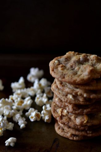 Buttered Popcorn & Malted Milk Ball Cookies via Sift & Whisk