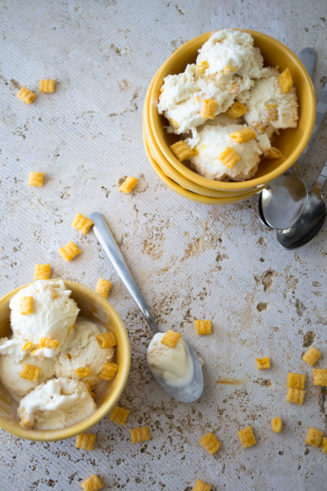 Cap'n Crunch Cereal Ice Cream via Sift & Whisk