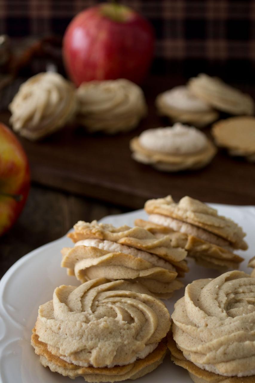 Cinnamon Apple Sandwich Cookies via Sift & Whisk