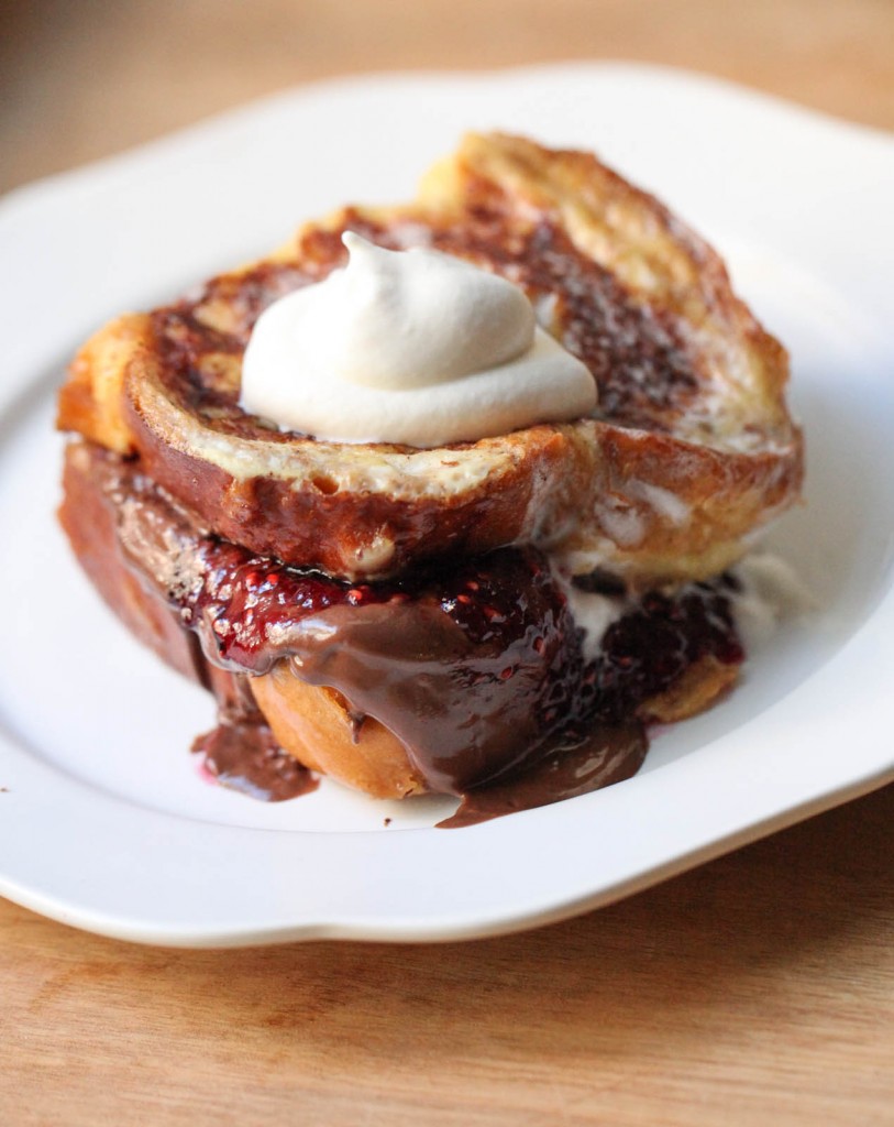 Raspberry Nutella French Toast