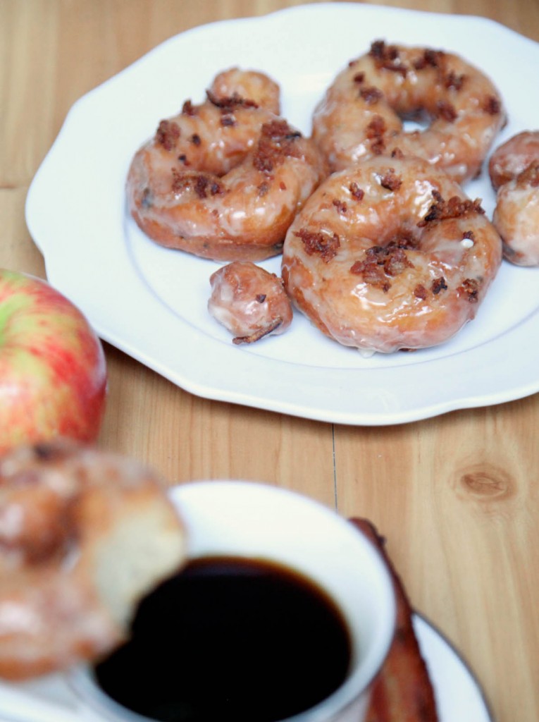 Maple Apple Bacon Donuts