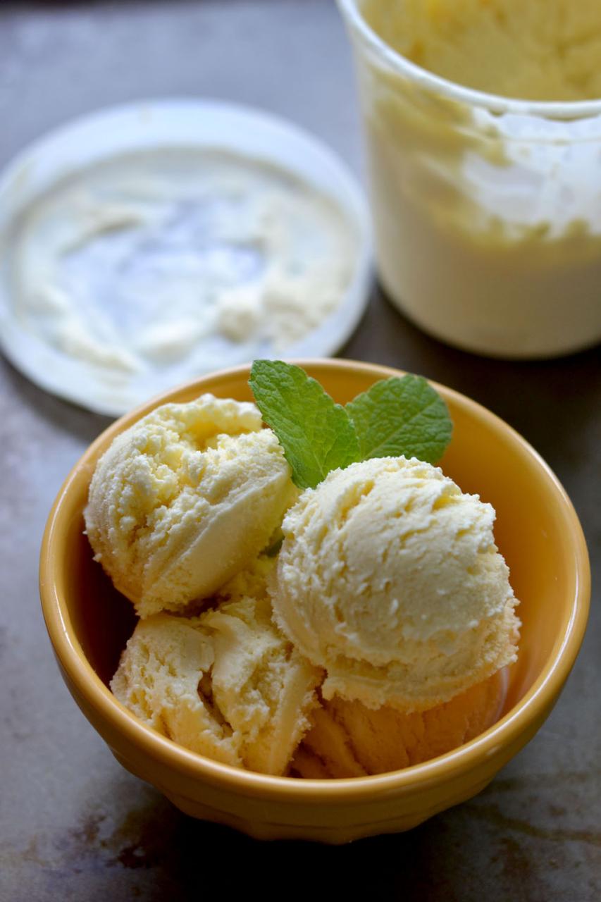 Backyard Mint & Honey Ice Cream via Sift & Whisk