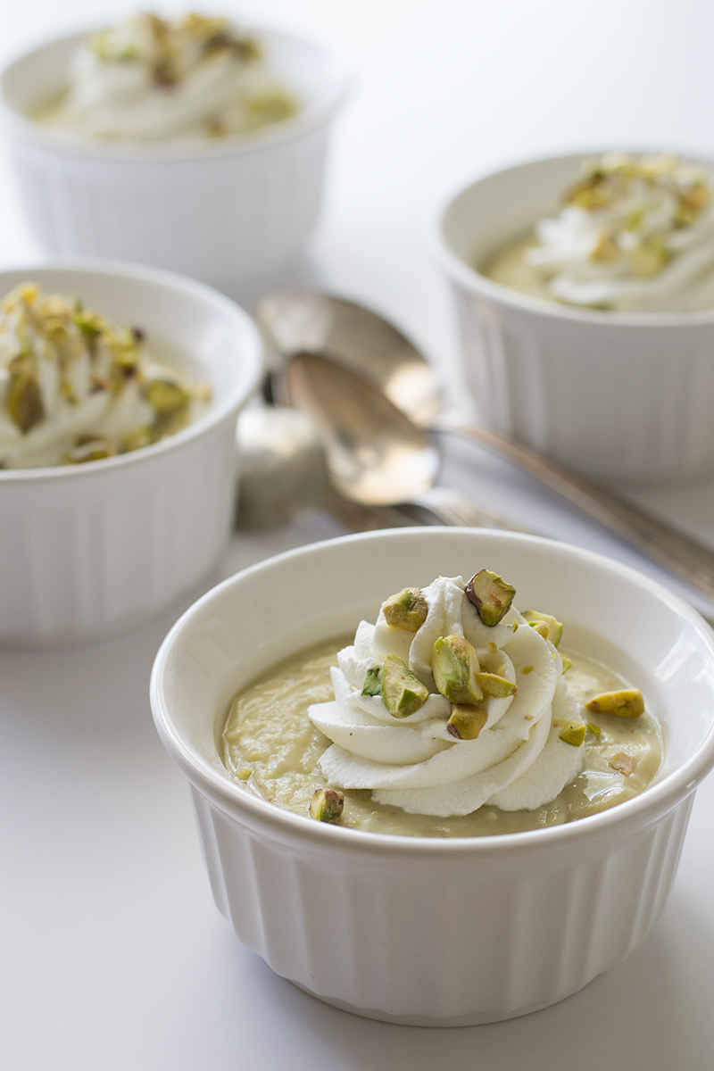 Homemade Pistachio Pudding | siftandwhisk.com. Uses part almonds so it tastes more like the box mix, but fresher!