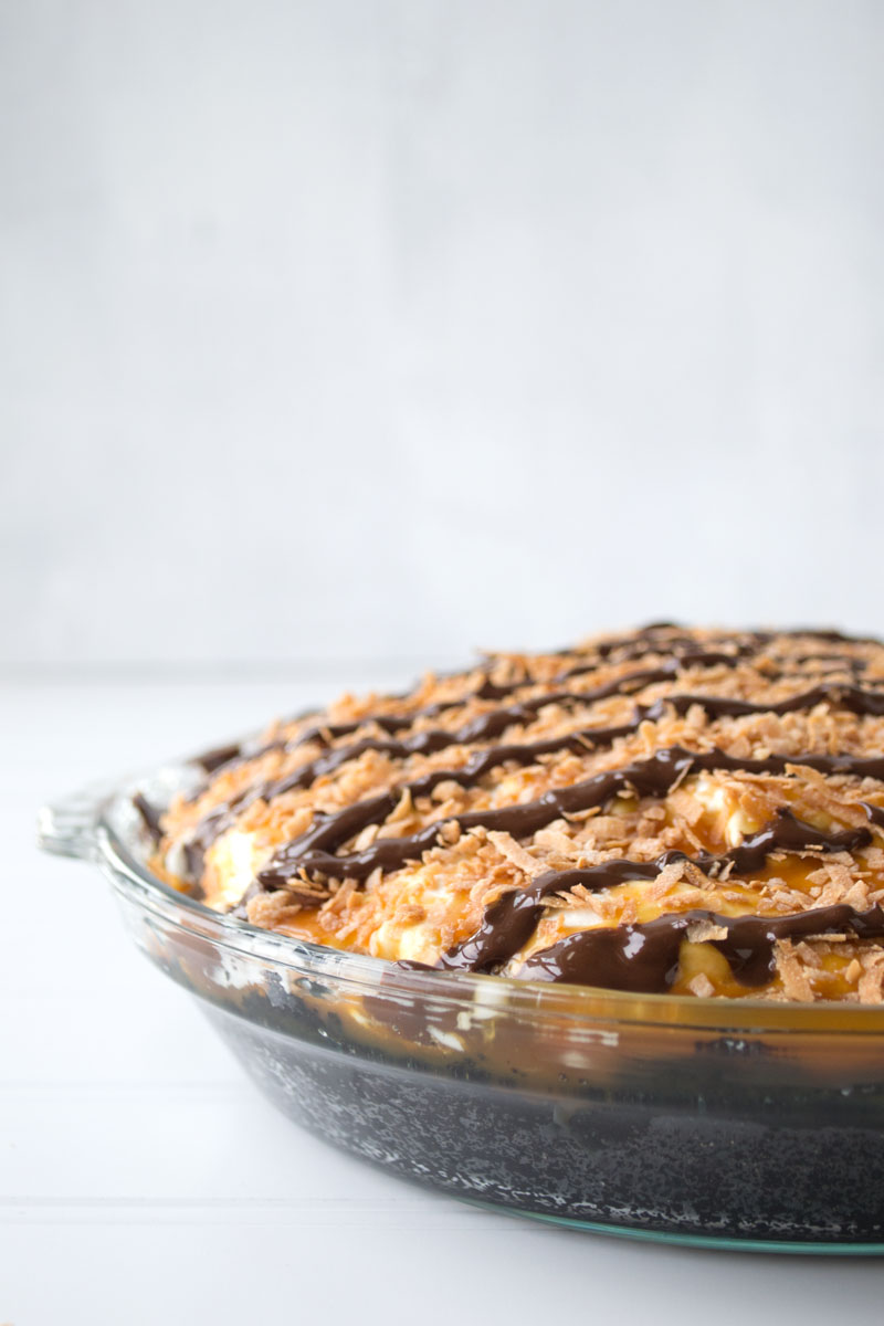 Samoa Coconut Cream Pie via Sift & Whisk