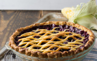 Summer Blueberry & Corn Pie | siftandwhisk.com