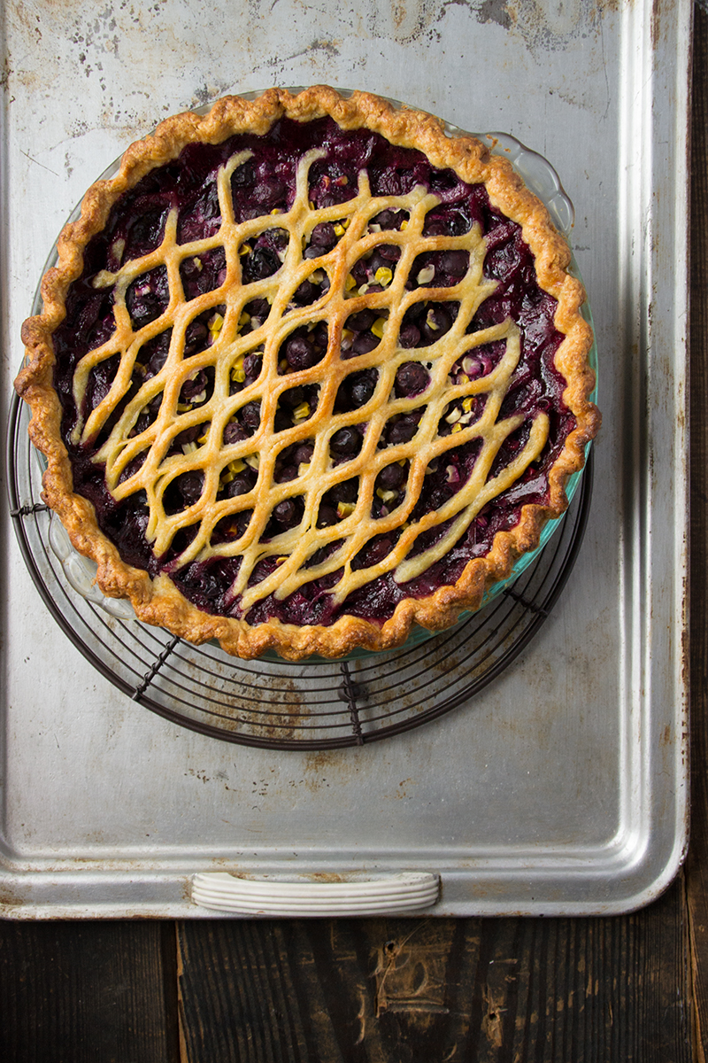 Summer Blueberry & Corn Pie | siftandwhisk.com