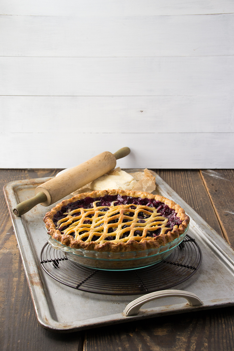 Summer Blueberry & Corn Pie | siftandwhisk.com