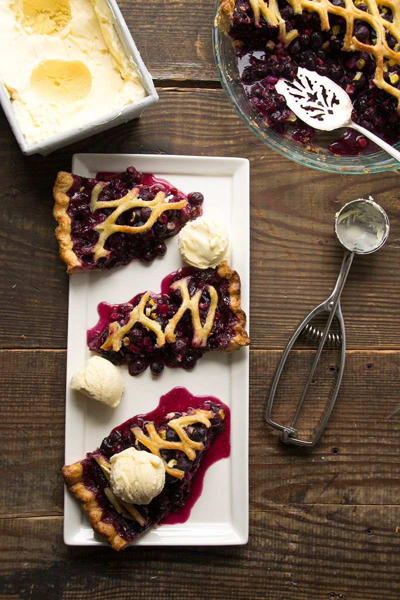 Summer Blueberry & Corn Pie | siftandwhisk.com