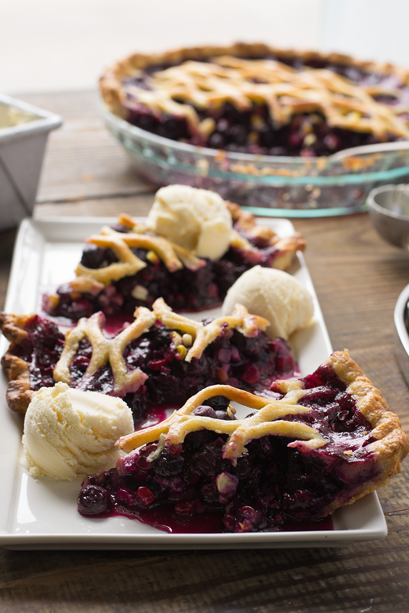 Summer Blueberry & Corn Pie | siftandwhisk.com