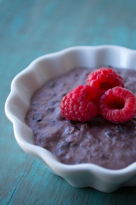 Anise-Infused Black Rice Pudding via Sift & Whisk