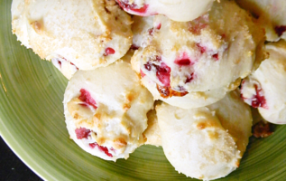 Cranberry Yogurt Cookies | www.momstestkitchen.com | #ChristmasWeek